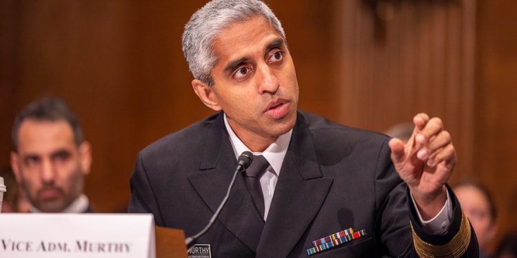 Surgeon general urges youth safety labels on social media